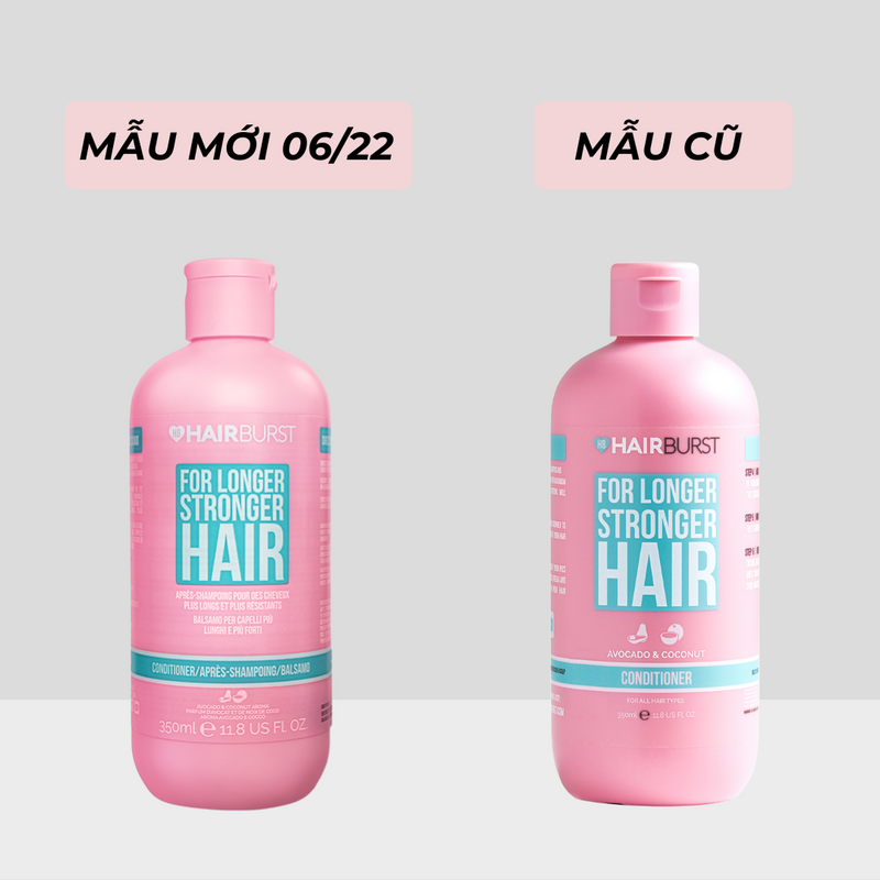 Dầu Xả giúp tóc mọc dài nhanh và chắc khỏe Hairburst For Longer Stronger Hair 350ml